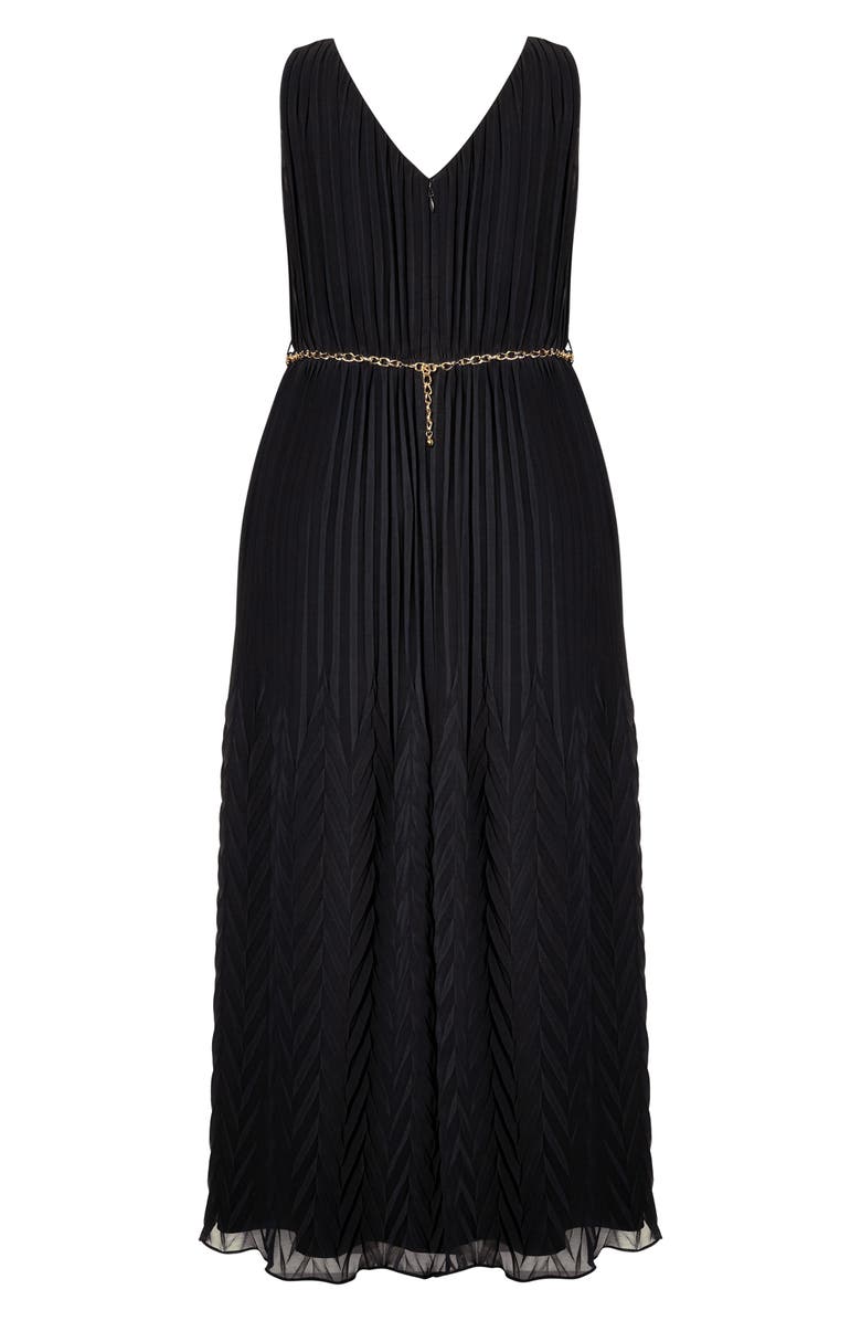 City Chic Eleanor Chain Belt Maxi Dress, Alternate, color,