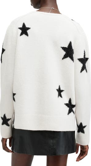 Starlet Brushed Jacquard Alpaca & Merino Wool Blend Cardigan