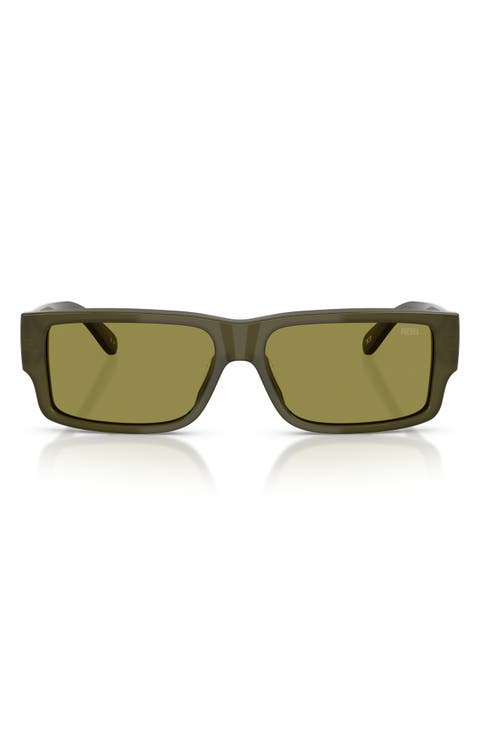 Geck-D 57mm Rectangular Sunglasses
