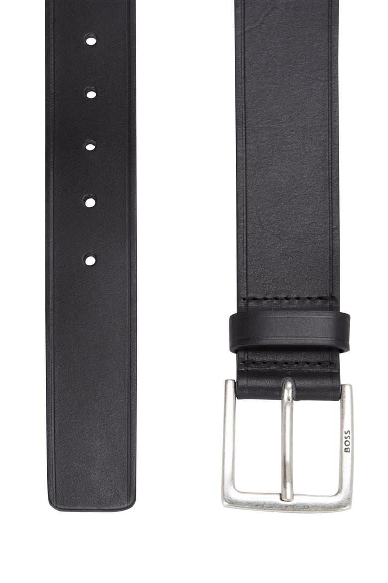 Rummi Leather Belt, Alternate, color, BLACK