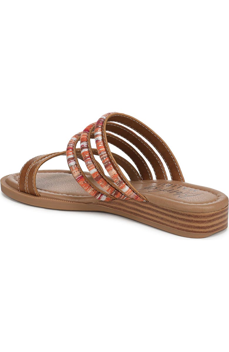 Blowfish Malibu August Slide Sandal, Alternate, color, Tan Multi Faux Leather