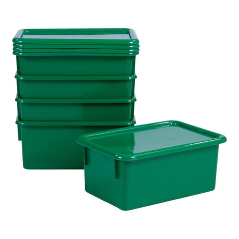 Storage Bins with Lids - Set of 5