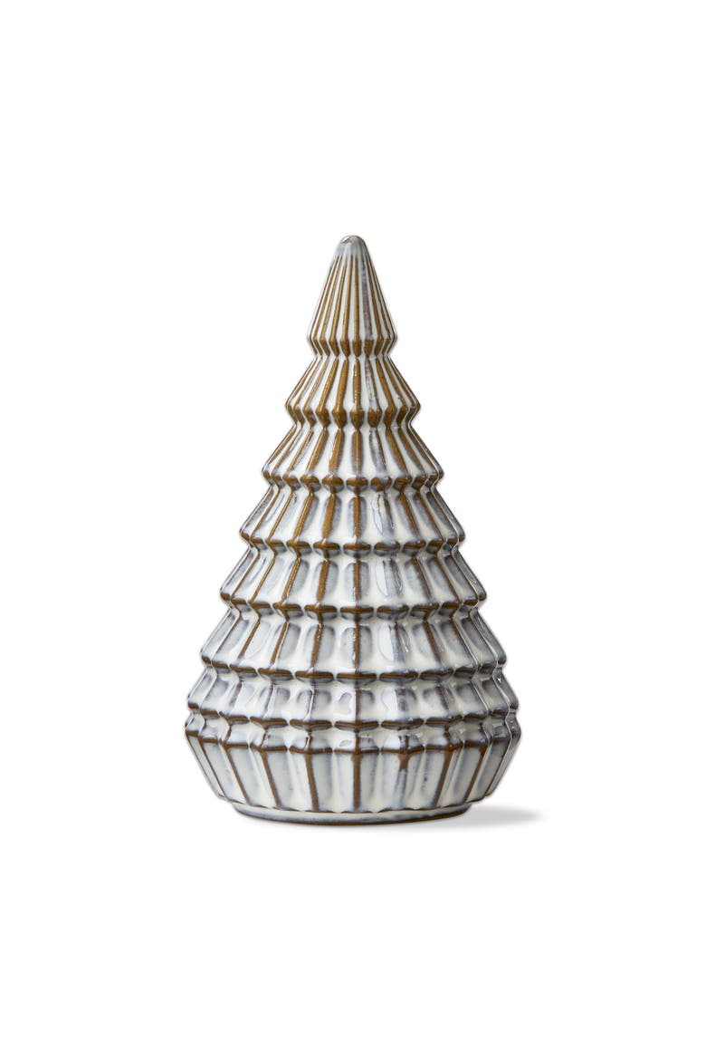 Aspen Tree Decor White Ceramic Holiday Tree Sculpture, Main, color, White