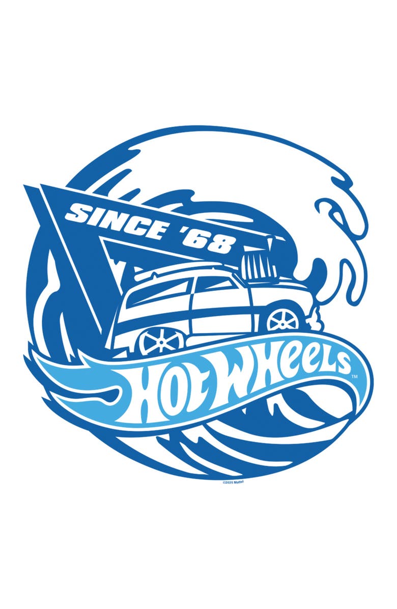 Hot Wheels Men's Hot Wheels Since 1968 Ocean Wave  Graphic T-Shirt, Alternate, color, White