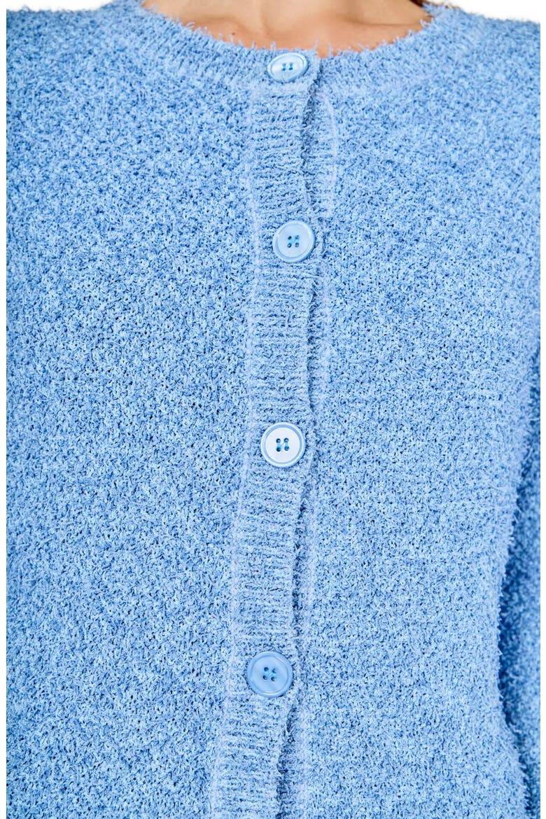 Button Front Cardigan, Alternate, color, BLUE