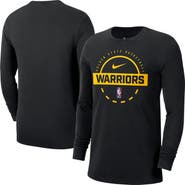 Nike Men's Nike Black Golden State Warriors Authentic Long Sleeve Practice T-Shirt