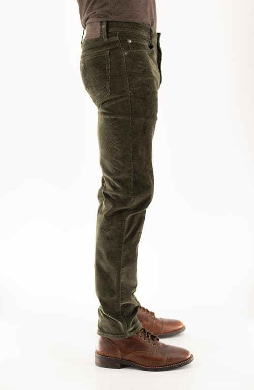 Devil-dog Dungarees Stretch Corduroy Five Pocket Pants In Green