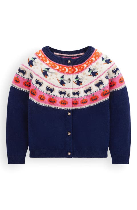 Kids' Edie Halloween Fair Isle Cardigan