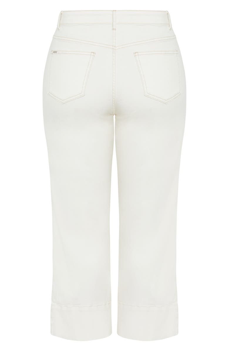 City Chic Millie Crop Wide Leg Jeans, Alternate, color,