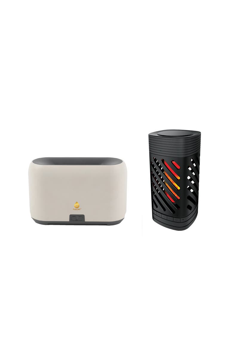 2-in-1 Ambient Flame Lantern Speaker & FlameGlow Aromatherapy Diffuser, Main, color, Multicolor