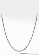 David Yurman Men's Box Chain Necklace in Grey Titanium, 2.7mm