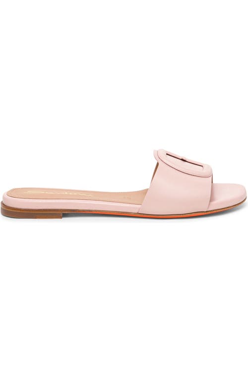 Santoni Slide Sandal In Pink