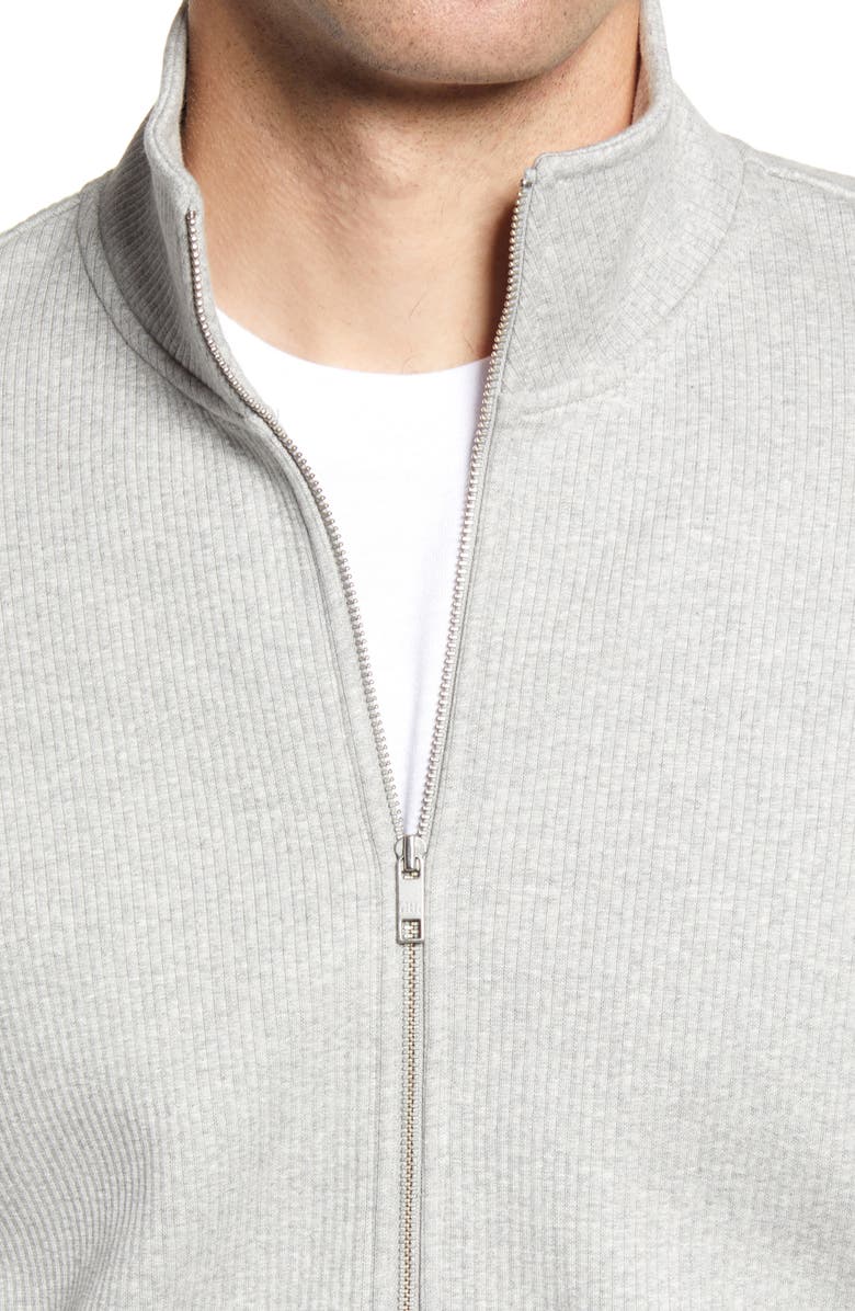 Ted Baker London Hvar Zip Through Cotton Blend Sweater, Alternate, color, 