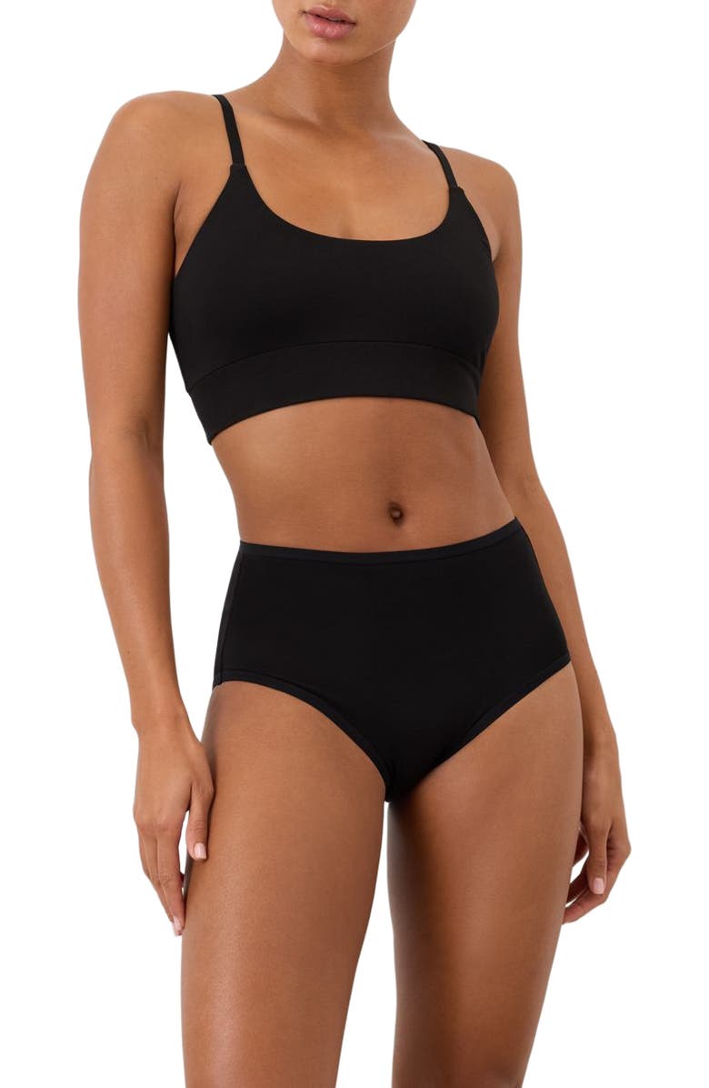 Pact Everyday High Rise Brief 5-Pack Made With Organic Cotton, Alternate, color, Black