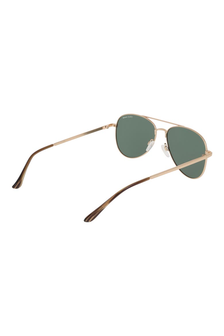 57mm Aviator Sunglasses, Alternate, color, GOLD