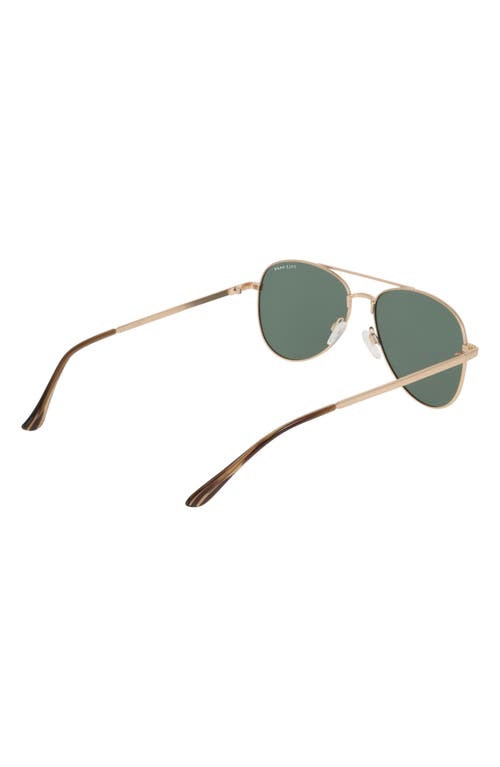 Cole Haan 57mm Aviator Sunglasses In Gold