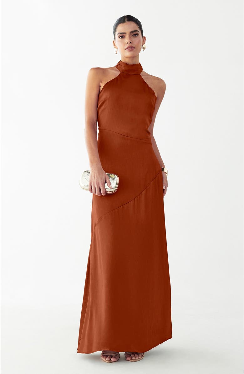 BWLDR Shaw Maxi Dress, Alternate, color, Copper