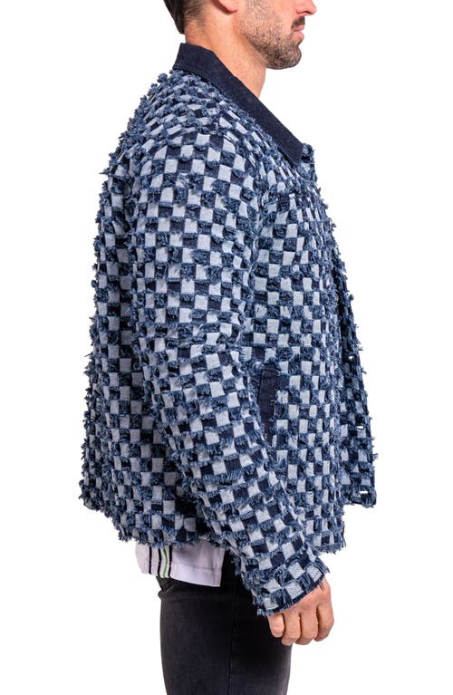 Maceoo Ascension 0012 Lined Denim Jacket In Blue