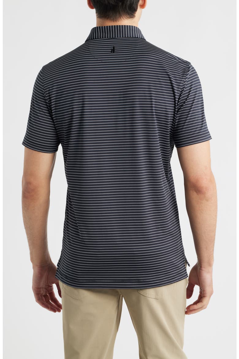 Beau Stripe Performance Polo, Alternate, color, BLACK