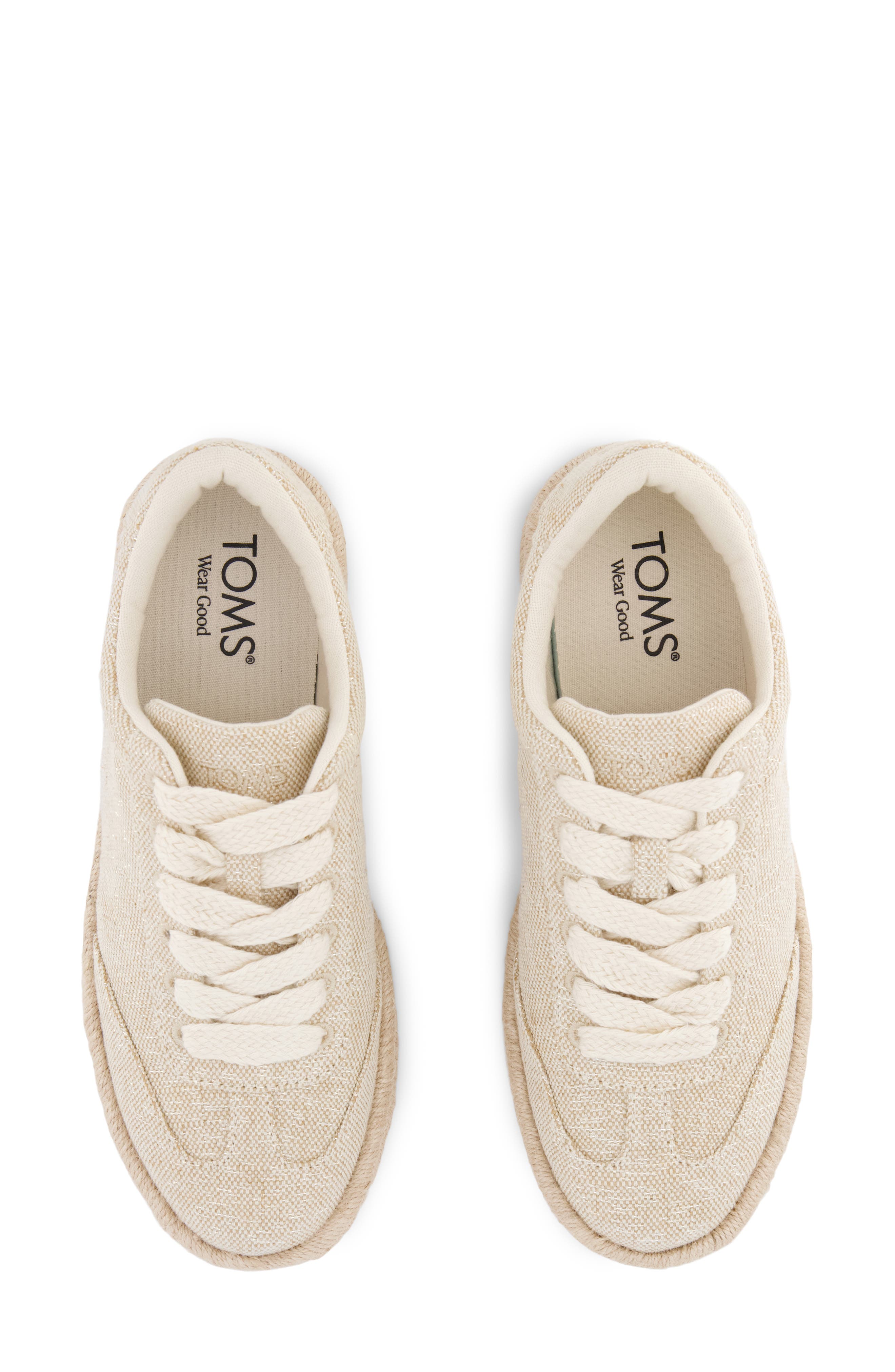 TOMS Jesse Espadrille Sneaker, Alternate, color, Gold