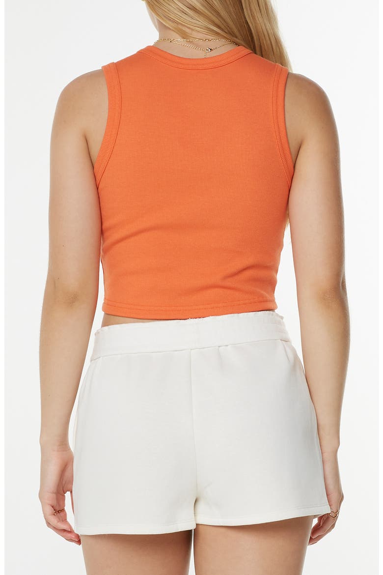 Roxify Crop Rib Tank Top, Alternate, color, TIGERLILY ROXIFY