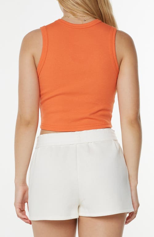 Roxy Roxify Crop Rib Tank Top In Orange