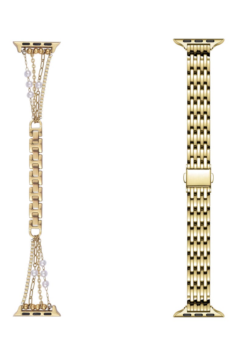 Eleanor Cape Set of 2 Watchbands, Main, color, GOLD