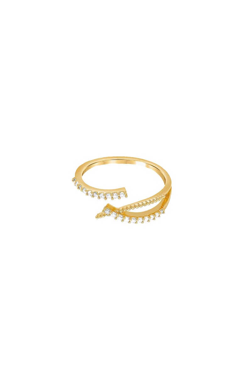 14k Gold Plated Cecilia Ring Minimalist Dainty Everyday Wear, Main, color, Gold