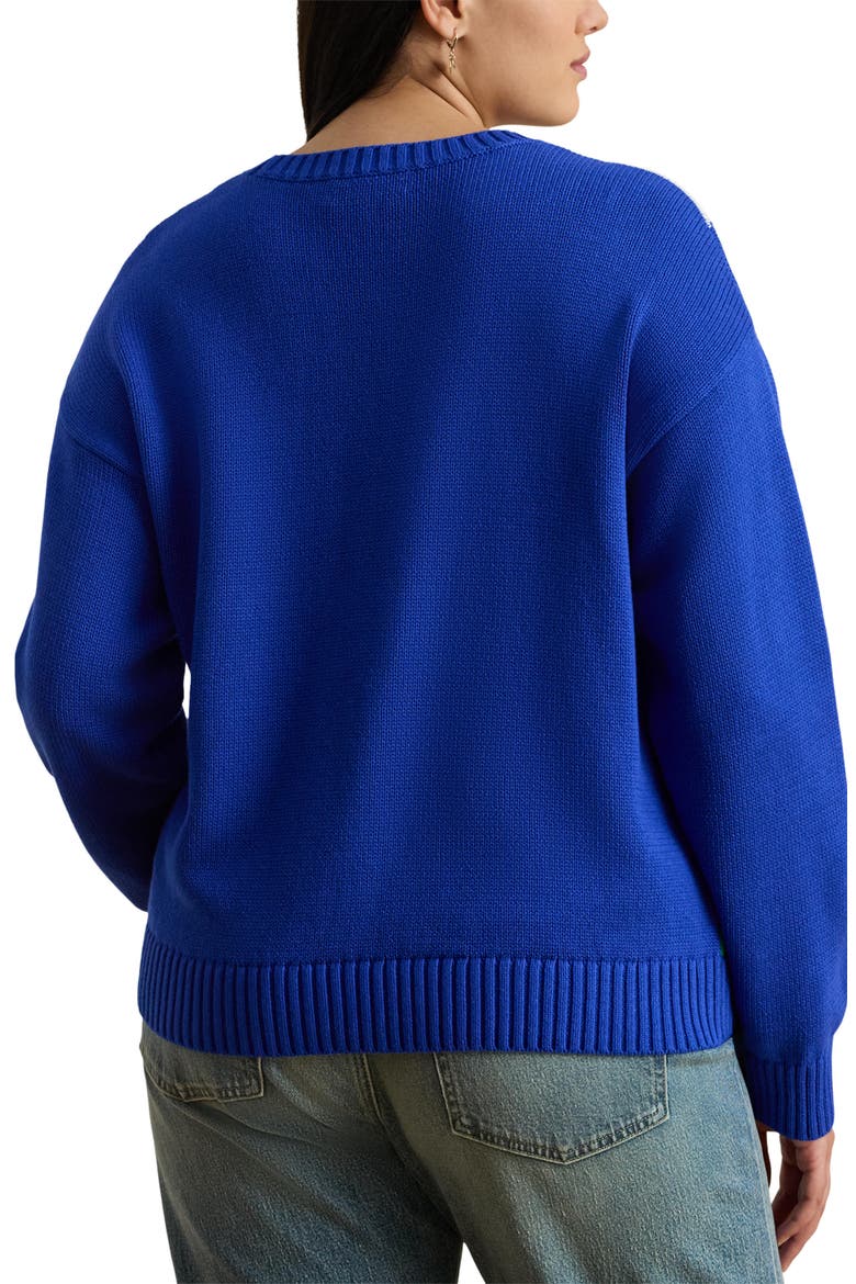 Riednee Colorblock Sweater, Alternate, color, CRUISE ROYAL BLUE/ WHITE/ STEM