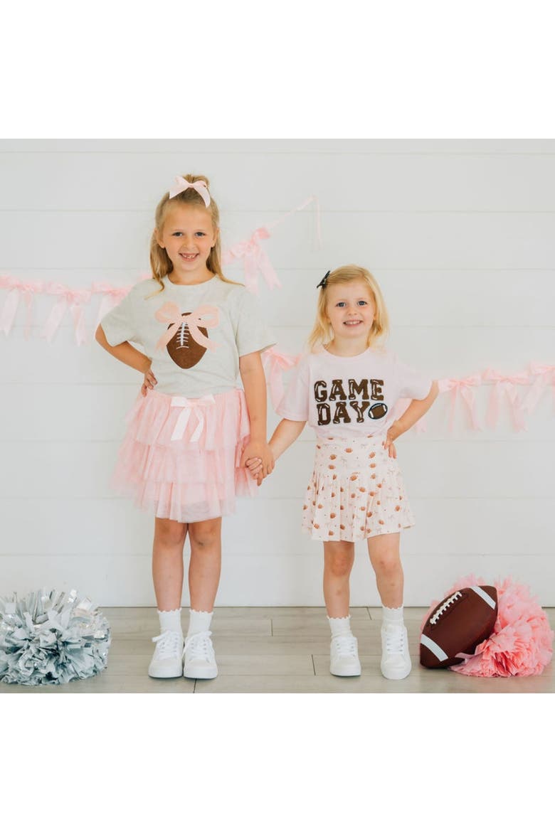 Game Day Patch Short Sleeve T-Shirt, Alternate, color, Ballet Pink