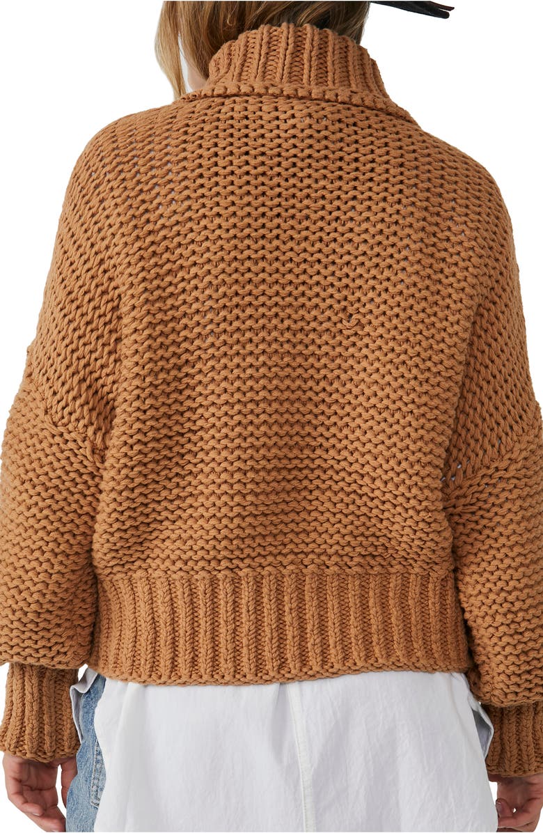 Free People My Only Sunshine Sweater, Alternate, color, Camel