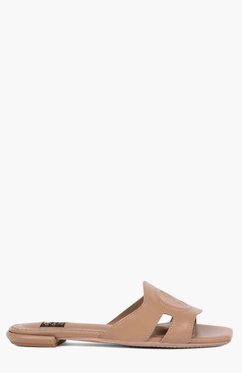 Horse by Cavalinho Leather Slide Sandals