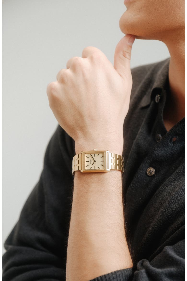 Virgil Bracelet Watch, 26mm, Alternate, color, GOLD/ GOLD/ CHAMPAGNE