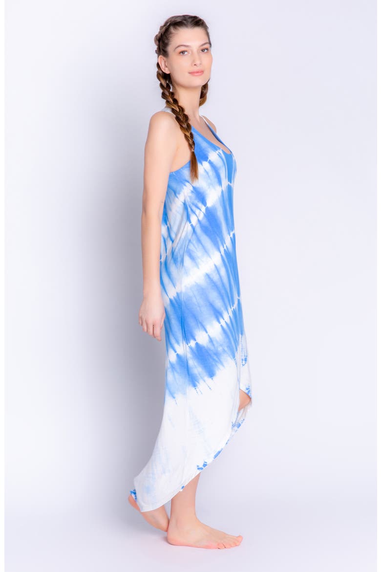 Sail Away High/Low Nightgown, Alternate, color, BRIGHT BLUE