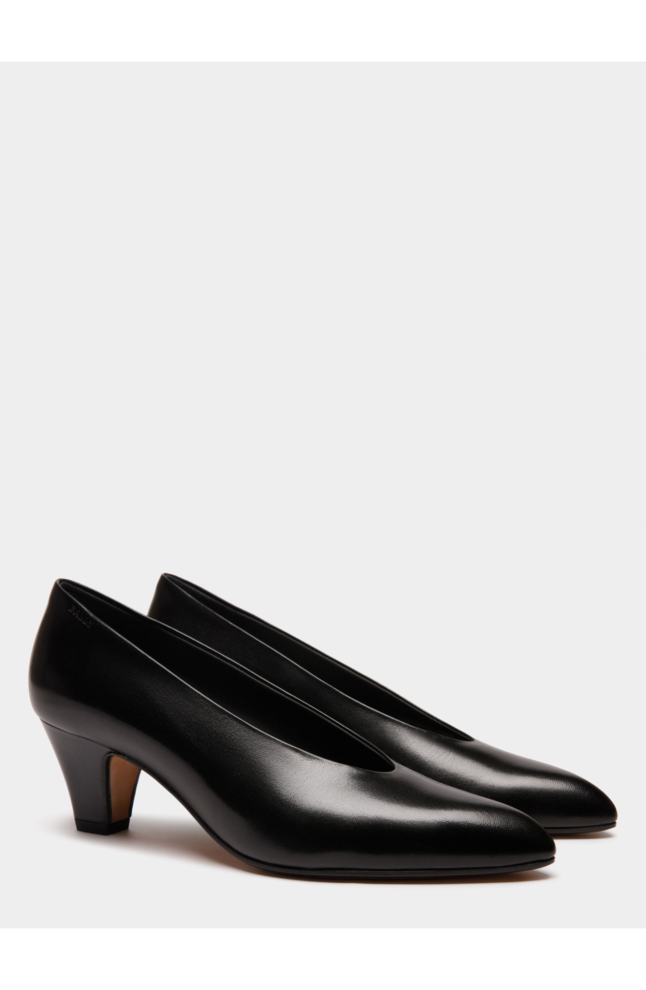 Bally Alva Pump in Leather, Alternate, color, Black