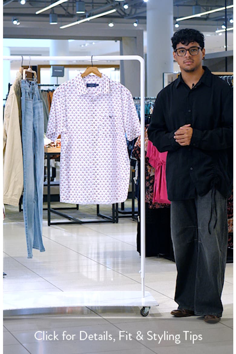 Flags & Stars Cotton Button-Up Shirt video