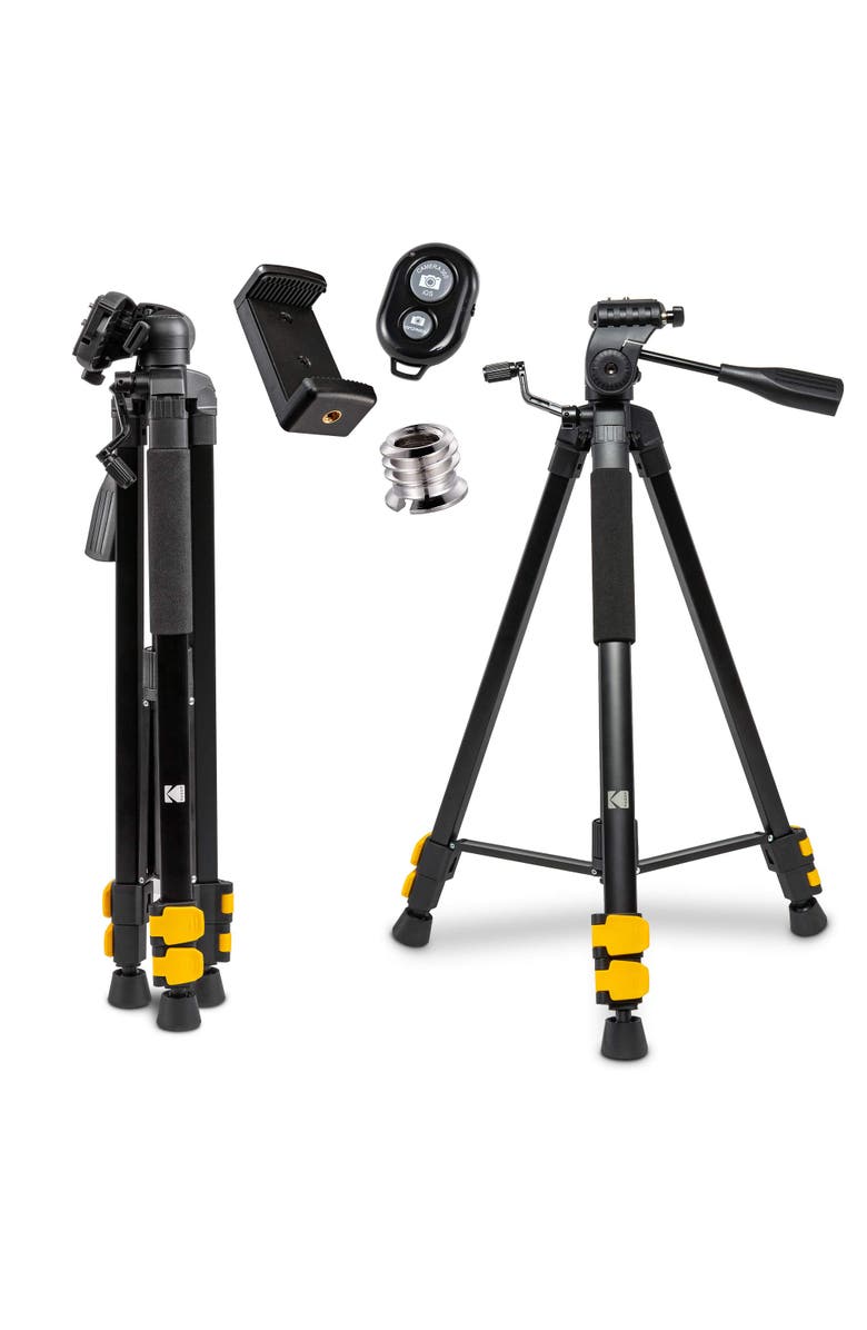 Kodak PhotoGear 62-inch Camera Tripod, Main, color, Black