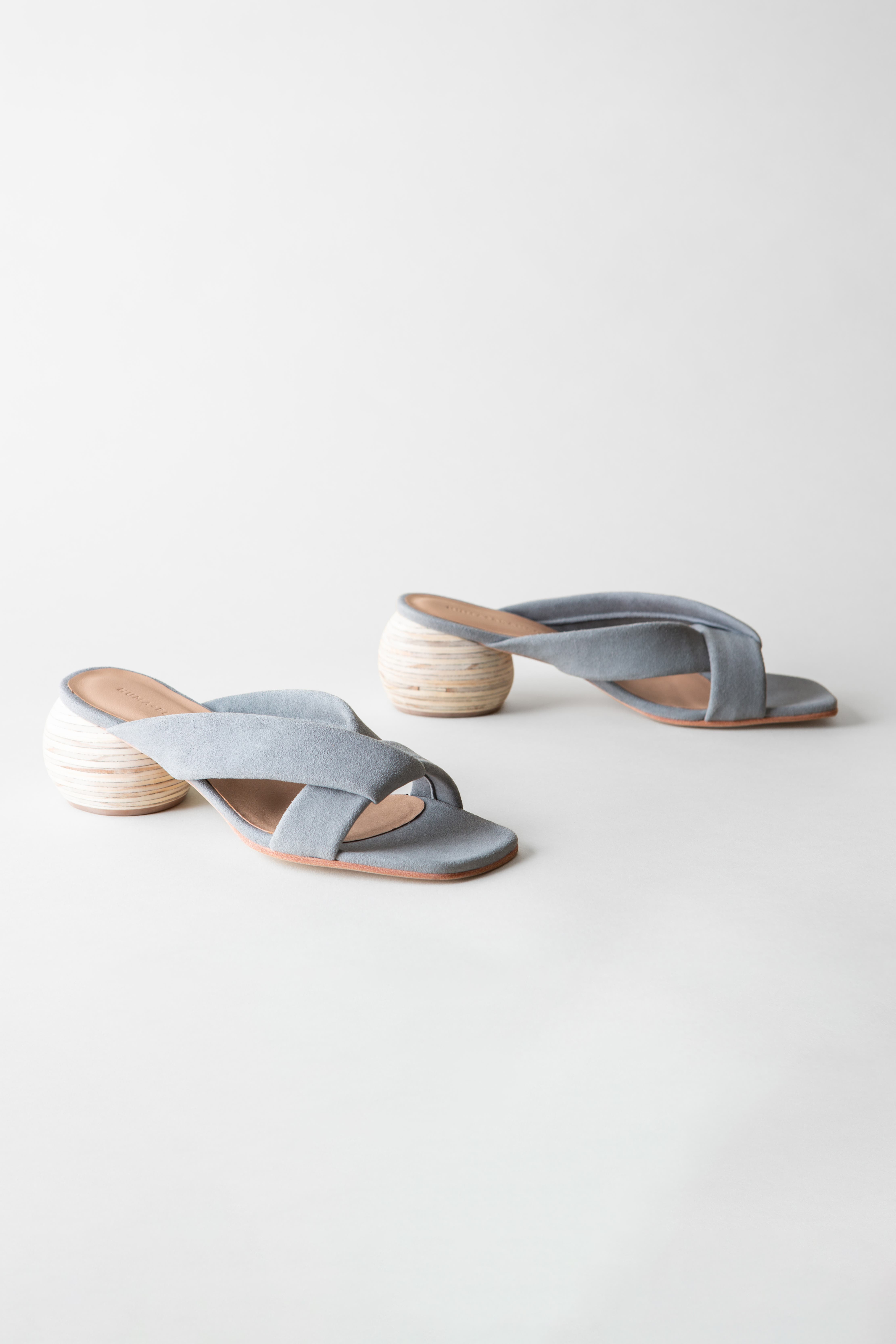 Huma Blanco Kira Slide Sandal, Alternate, color, Grey Suede