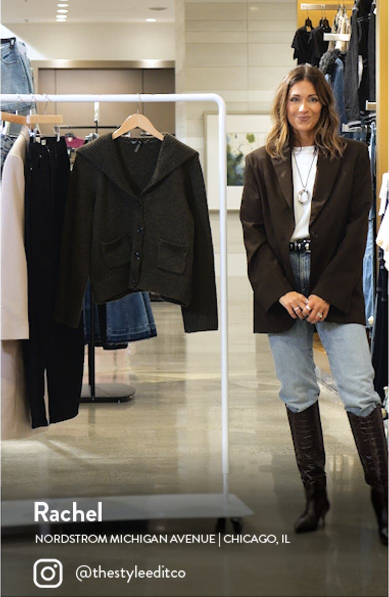 Foldover Collar Cardigan, sales video thumbnail