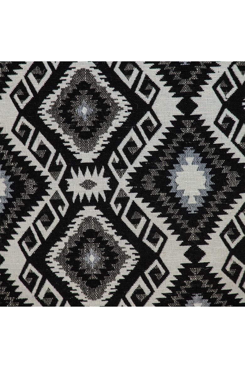Habib Transitional Black Throw Pillow, Alternate, color, BLACK