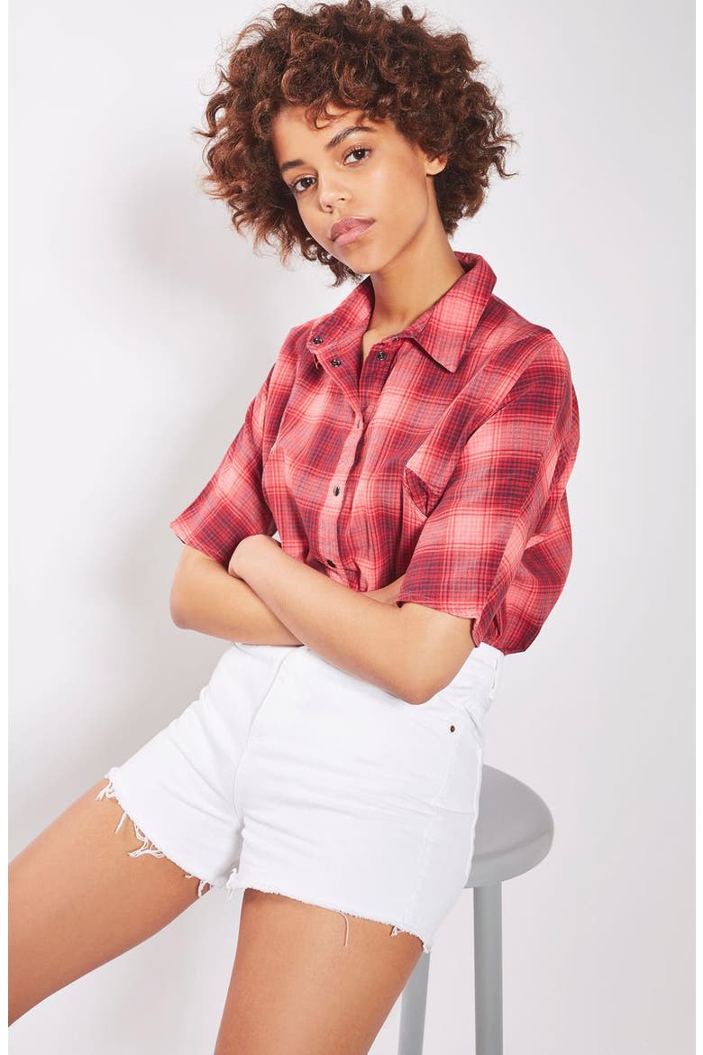 Mom Shorts, Alternate, color, WHITE