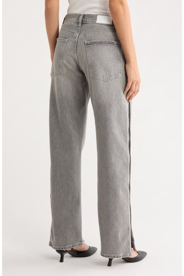 Del Mar High Waist Wide Leg Boyfriend Jeans, Alternate, color, STONE GREY