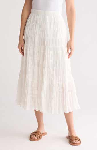 Textured Midi Skirt