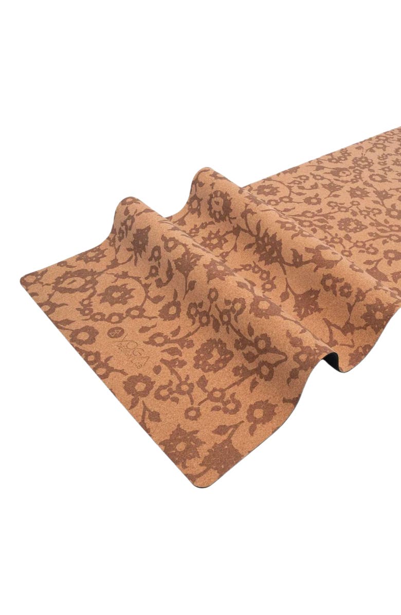 Yoga Design Lab Cork Yoga Mat 5.5mm, Alternate, color, Mandala Black