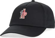 Moncler Grenoble Logo Patch Cotton Twill Baseball Cap