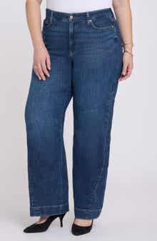 Teresa Side Godet Wide Leg Jeans