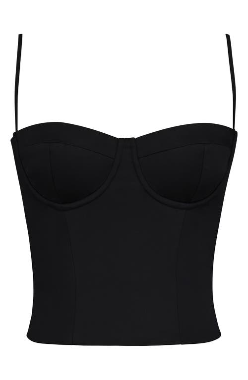 House Of Cb Samaria Corset Camisole In Black