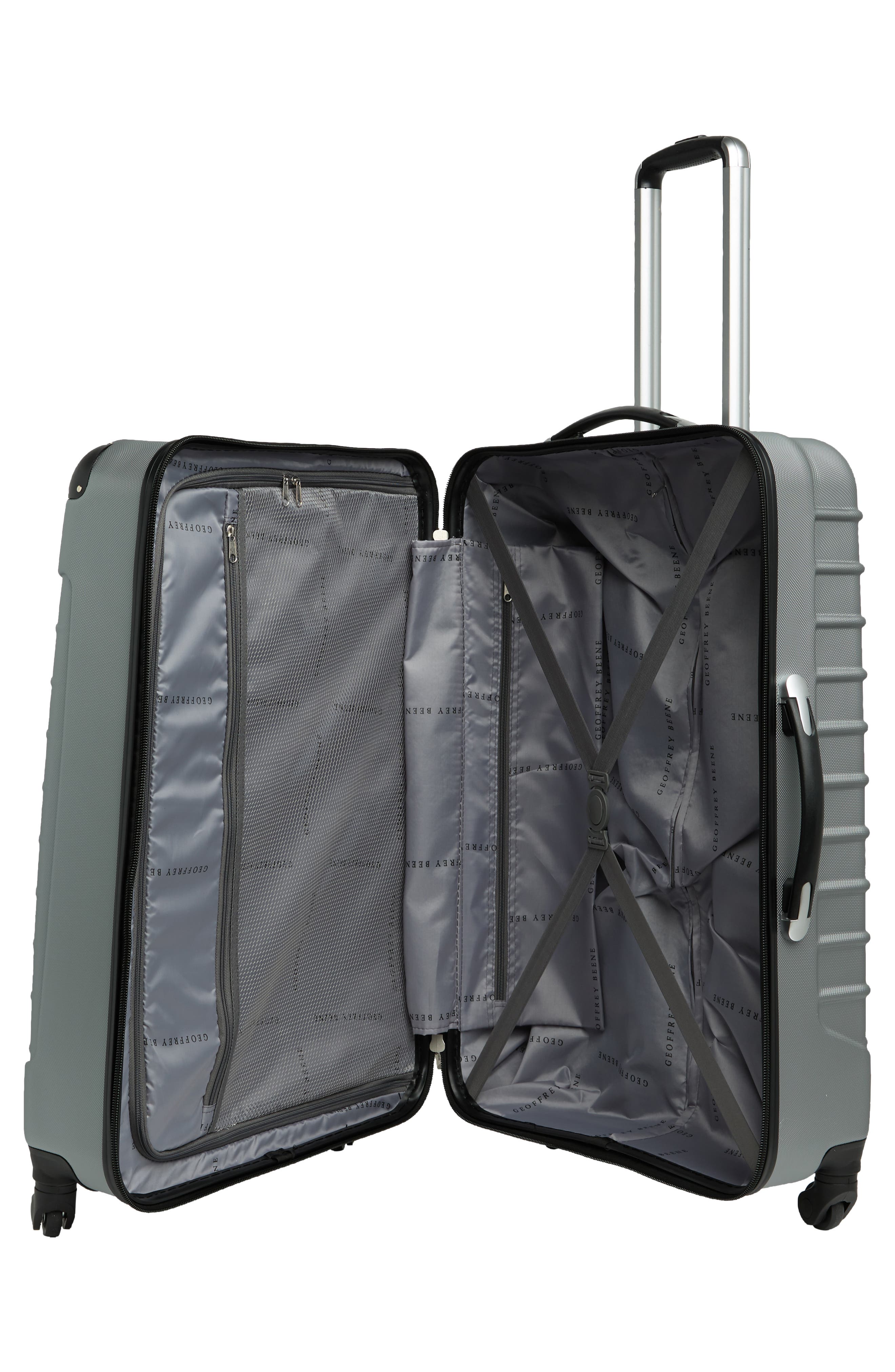 GEOFFREY BEENE Hardside 2-Piece Luggage Set, Alternate, color, Silver