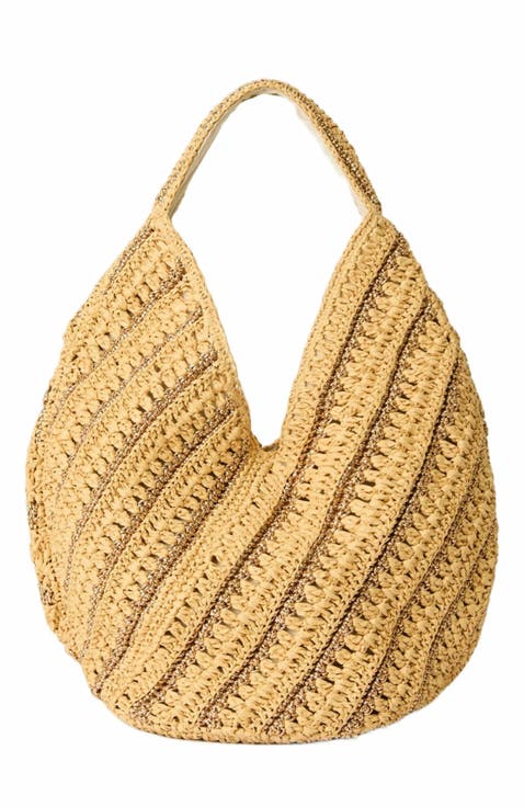 【BTB Los Angeles】LA発 Posey パール ストロー トートバッグ Btb Los Angeles Posey Pearl Straw Tote Bag | The Shops at