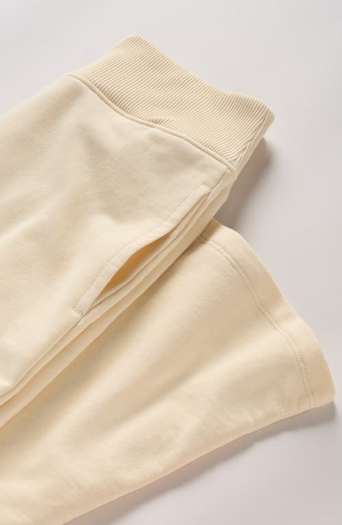 Treasure & Bond Kids' Wide-leg Cotton Blend Sweatpants In Neutral